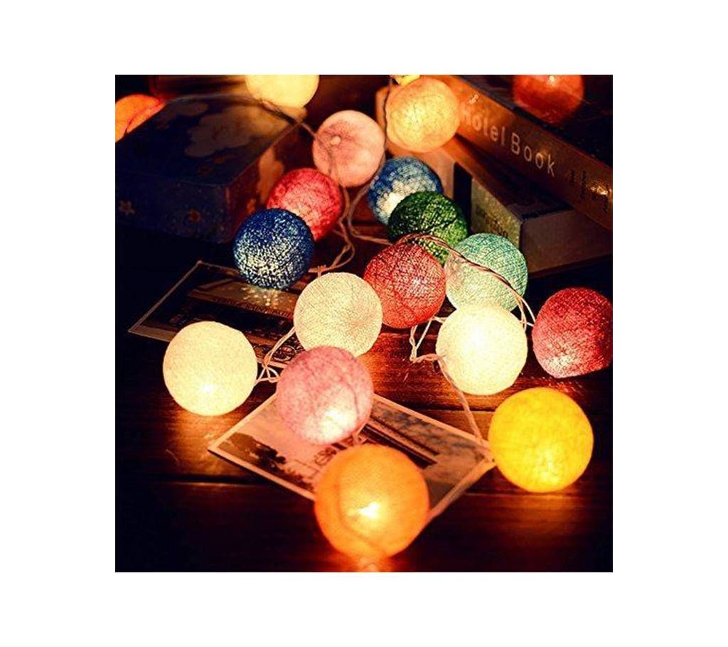 LED Cotton Ball String Lights
