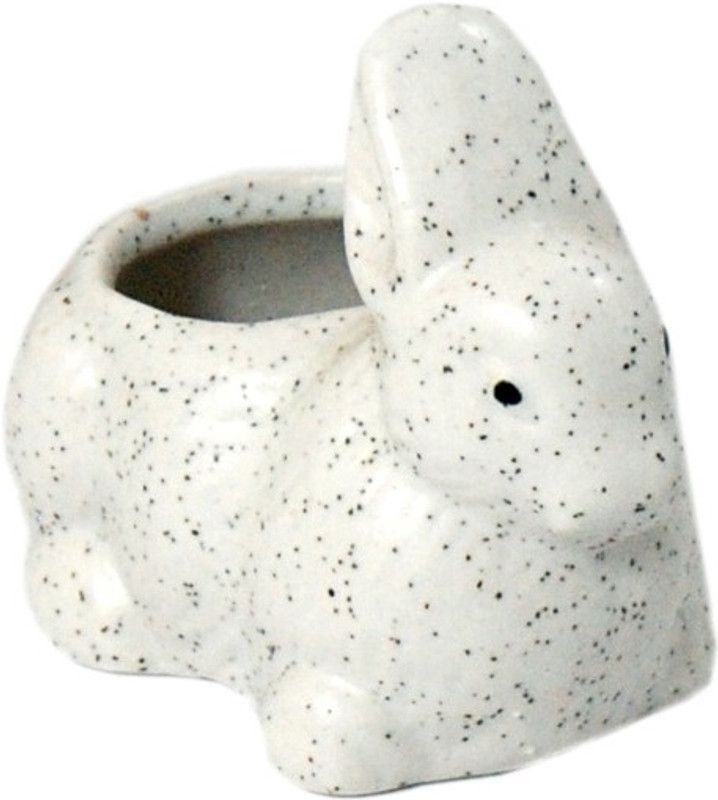 mushti Ceramic Vase  (4 inch, Multicolor)