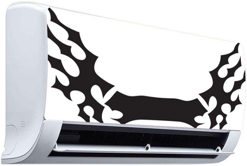 QTH 91 cm QTH LINE ART DESIGN AC STICKER SUITABLE FOR ALL TYPE OF AC QTH-AC-1201 Self Adhesive Sticker  (Pack of 1)
