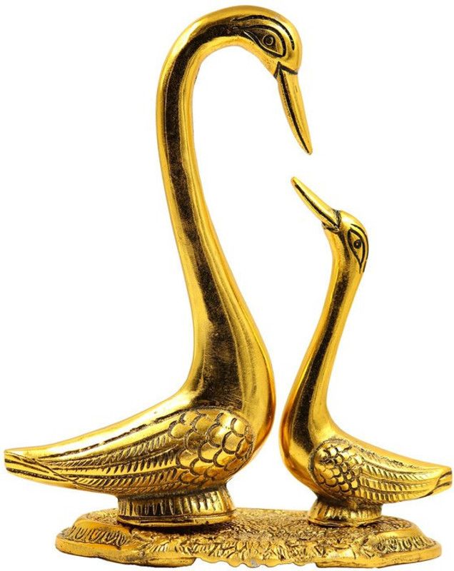 Pinkcity Xpress Showpiece Decorative Table Top Figurine for Living Room Office Bedroom DECOR Decorative Showpiece - 25 cm  (Aluminium, Gold)