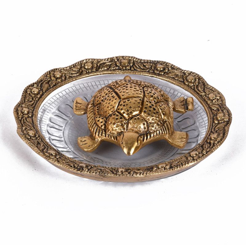 trency BHI-024 Decorative Showpiece - 13 cm  (Metal, Gold)