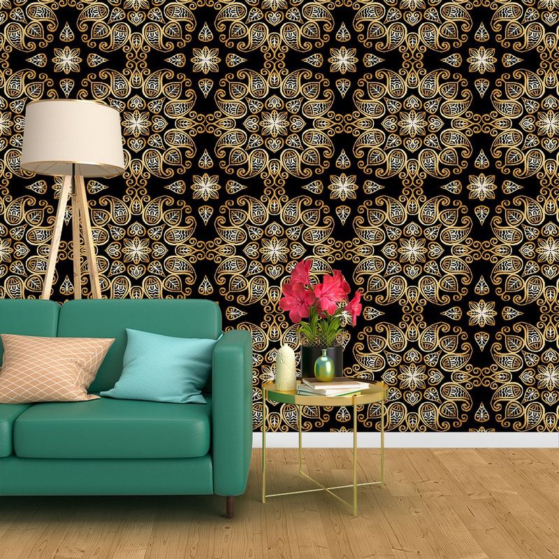 Wallpaper Mart Floral & Botanical Multicolor Wallpaper  (228 cm x 40 cm)