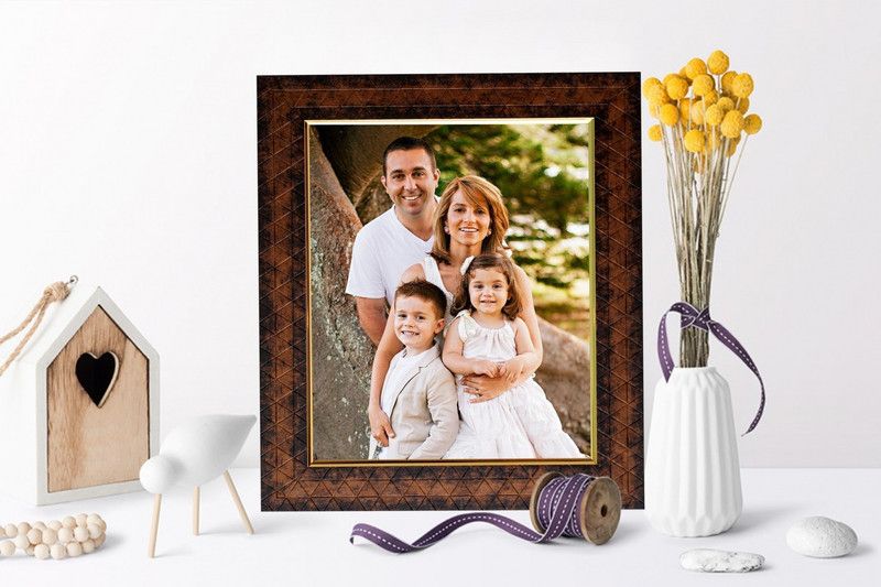 KDM Home Decor Wood Personalized, Customized Gift Best Friends Reel Photo Collage gift for Friends, BFF with Frame, Birthday Gift,Anniversary Gift Table  (Copper, 1 Photo(s), 8x10 Inch)