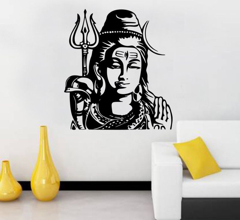 fuzzy 55 cm Load siva Self Adhesive Sticker  (Pack of 1)