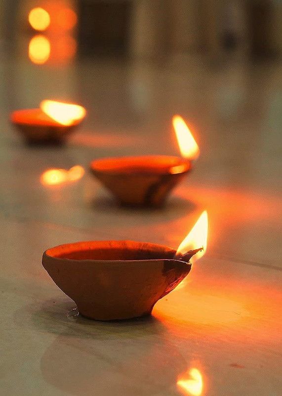 Ruchit Handicraft Ceramic Table Diya Set  (Height: 2 inch)