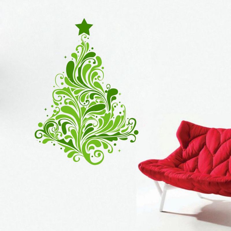 Decor Area 58 cm ' Merry Christmas ' Wall Decals (PVC Vinyl,Multicolour) Self Adhesive Sticker  (Pack of 1)
