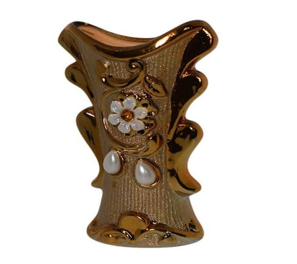 Ceramic Flower Vase - Coffee
