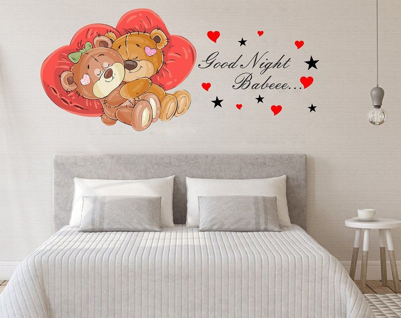 Littlebuds 100 cm Goodnight Wallsticker Removable Sticker  (Pack of 1)