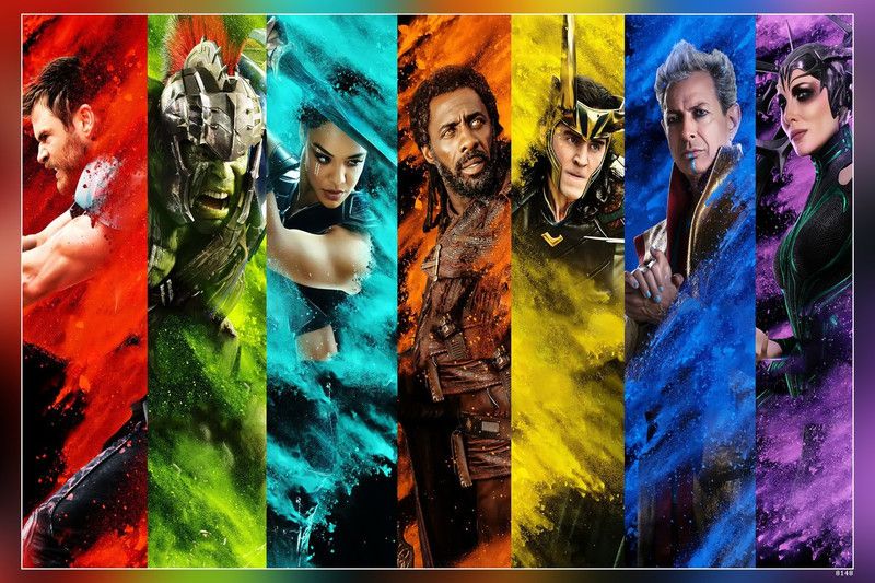 Thor Thor Ragnarok Hela Loki Matte Finish Poster Paper Print  (12 inch X 18 inch)