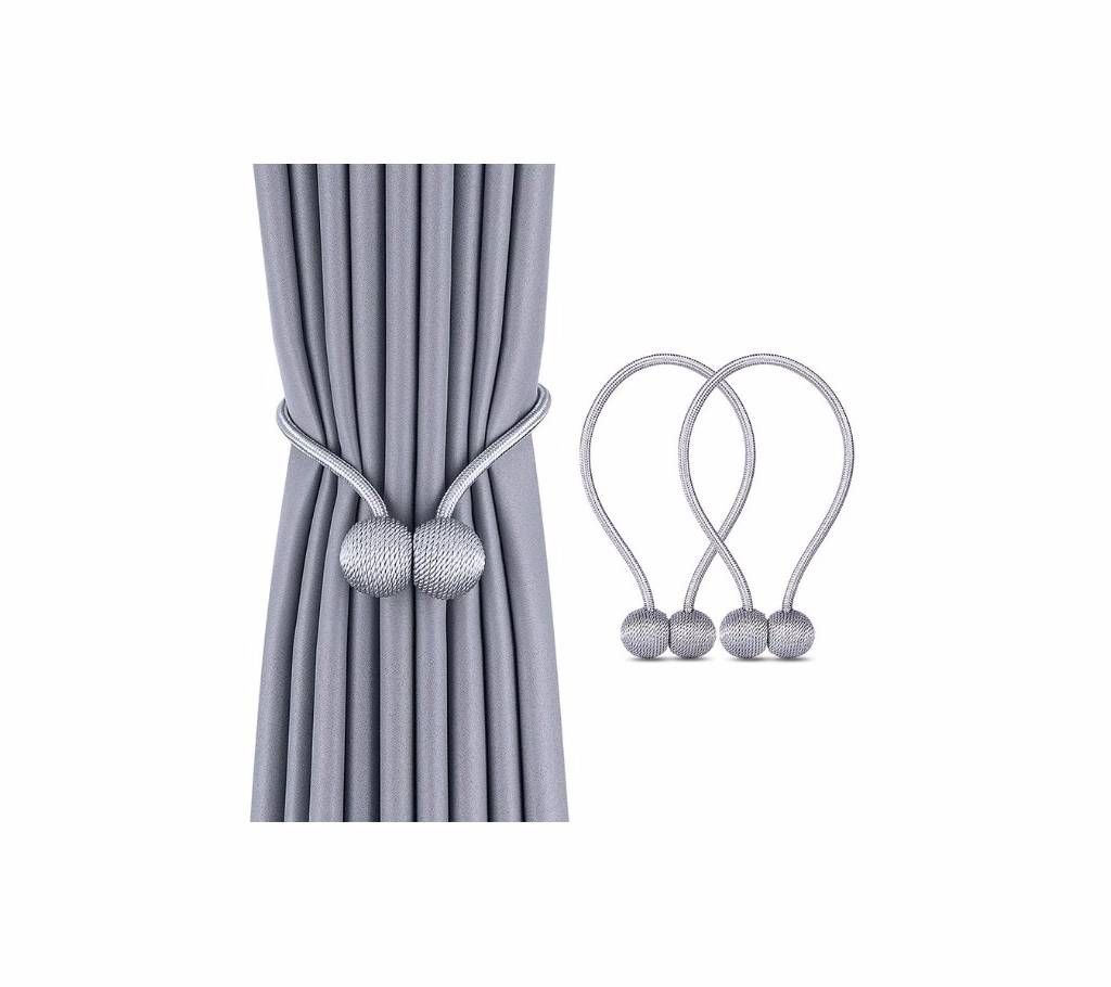 2pcs Exquisite Curtain Lashing Ball Magnetic Tieback Strap