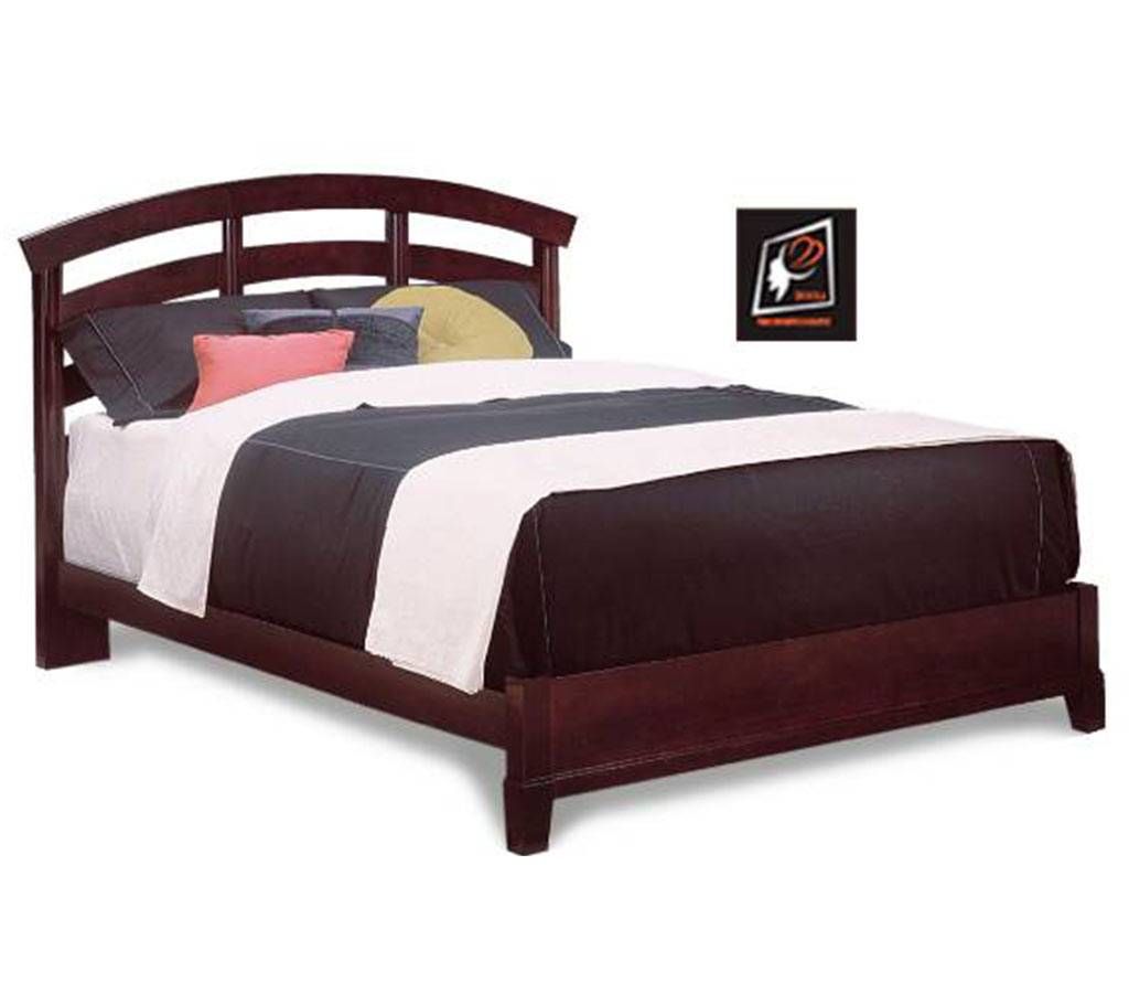 MDF Wood Queen Size Double Bed-J
