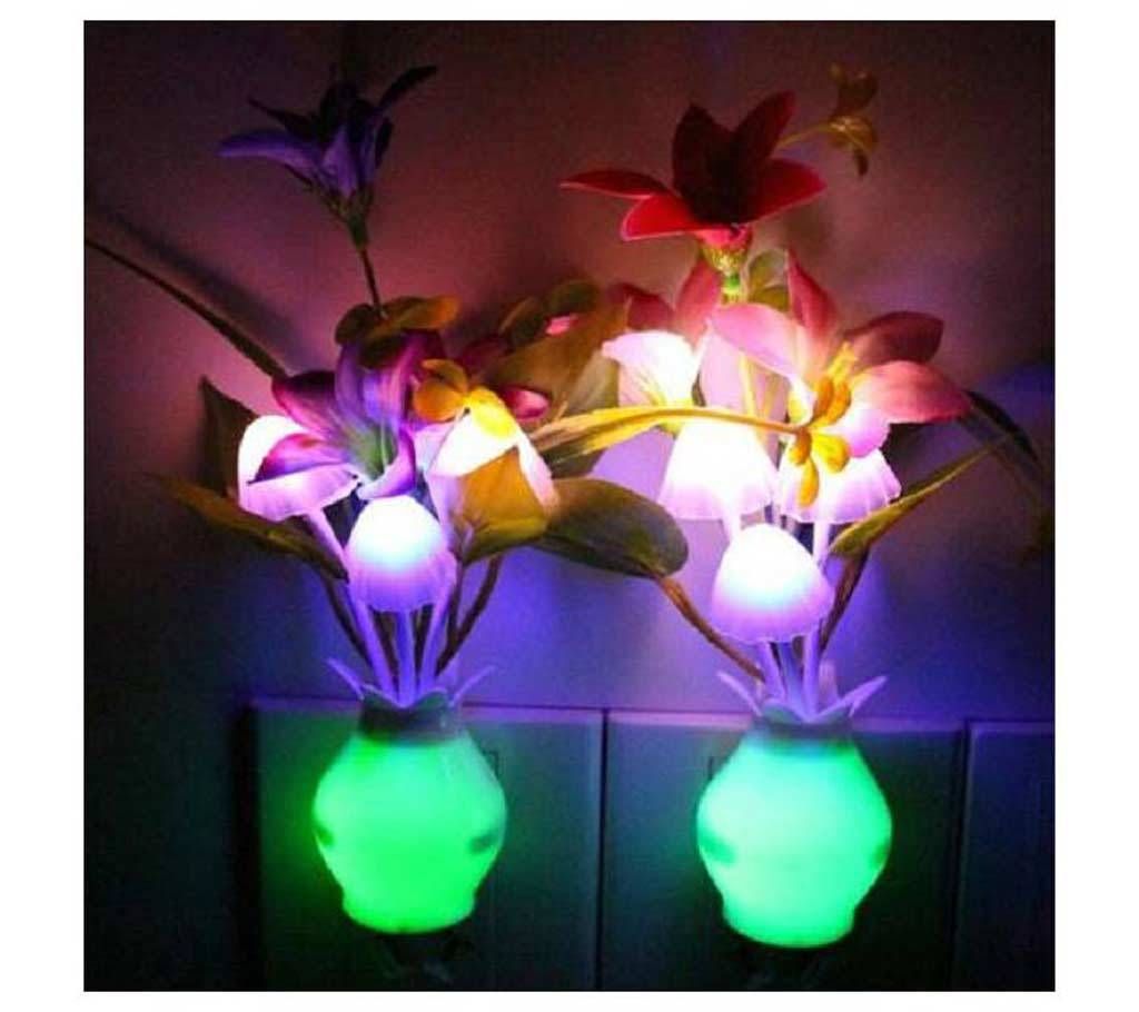 LED Night-Light Mushroom Flower Plant