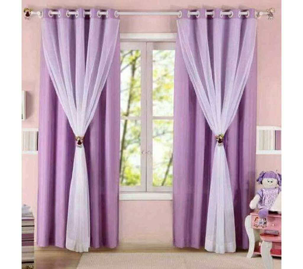 Georgette Fabric Double Part Curtain (Single Piece)