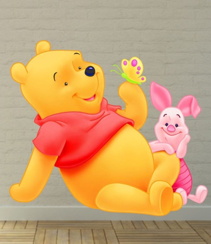 BALKRISHNA WALL STICKER 60 cm CUTE TEDDY BEAR Self Adhesive Sticker  (Pack of 1)