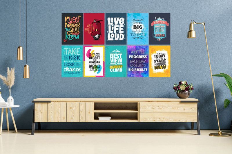 Motivational Positive Quotes Inspirational Wall High Quality HD Poster For Drawing Room Living Room Poster Paper Print  (18 inch X 12 inch)