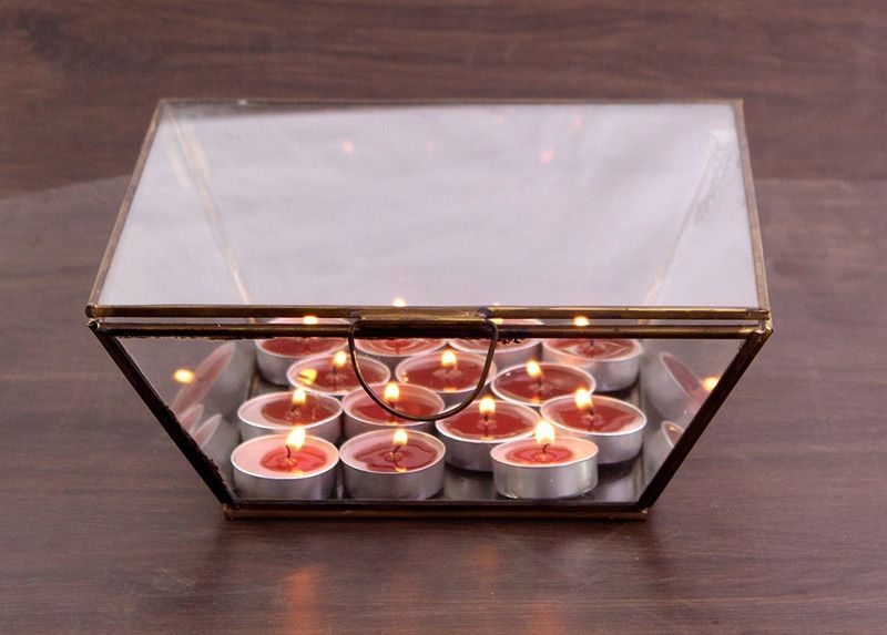 Hosley Highly Fragranced Sandalwod Tea Light Candles Candle  (Brown, Pack of 30)
