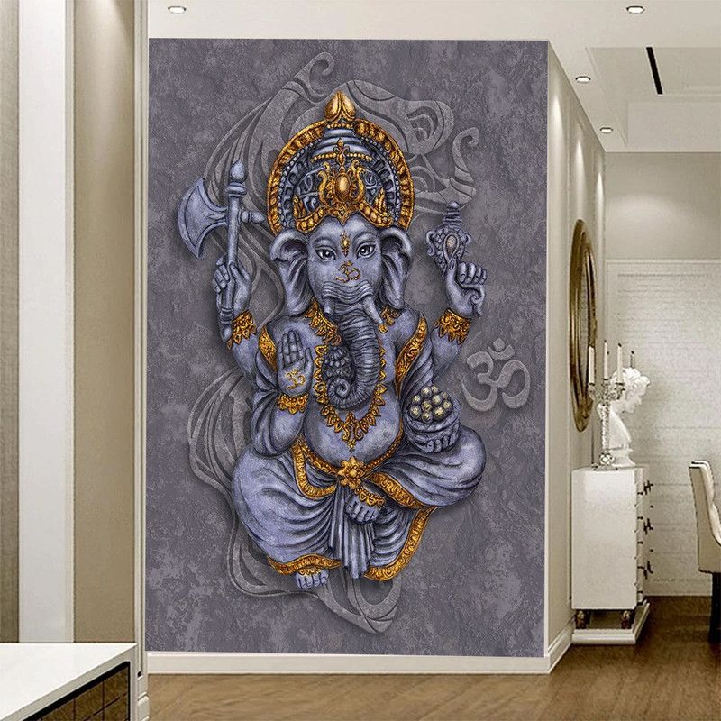 HD RAPID DESIGN Digital Reprint 40 inch x 20 inch Painting  (Without Frame)