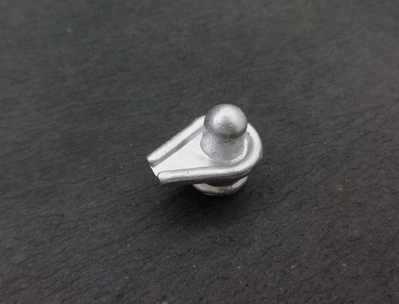 SBBCO Pure Murcury Parad 118 ct. Shiva Shivling Decorative Showpiece - 1.8 cm  (Silver Plated, Grey)