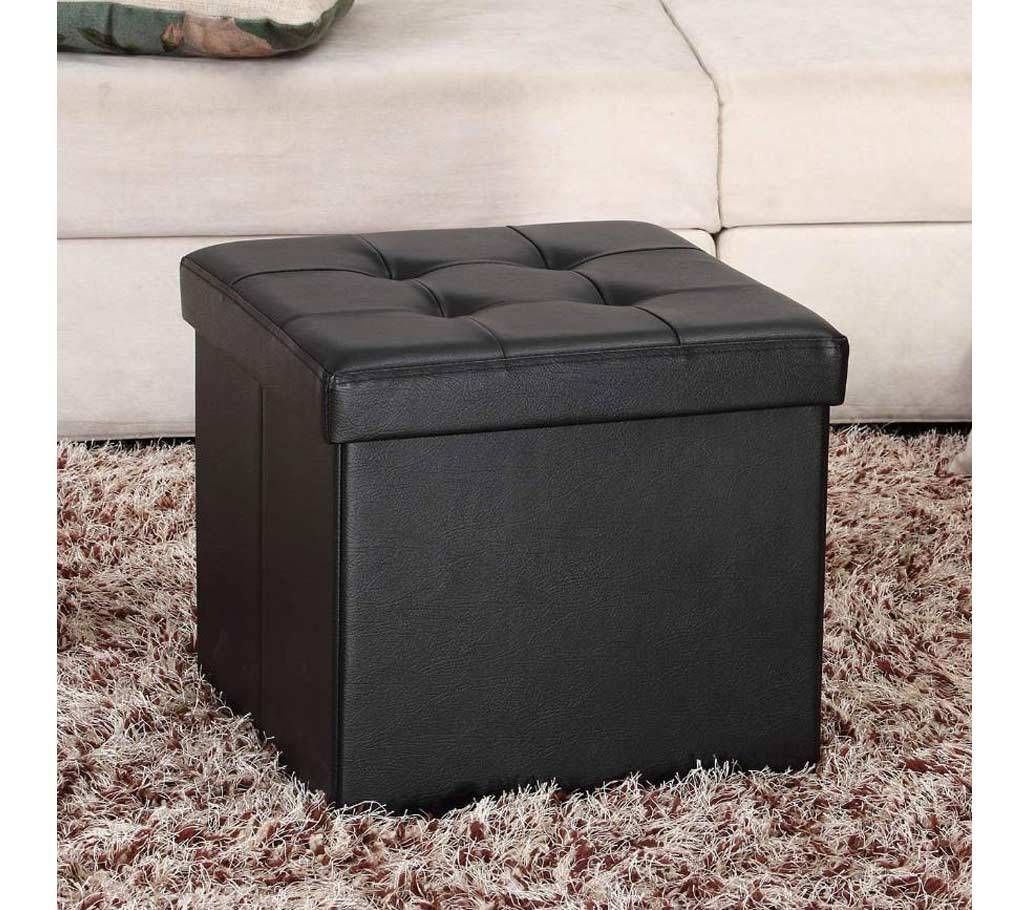 Square Shape PU Leather Rest Stool 13"13"13" - Multi Color