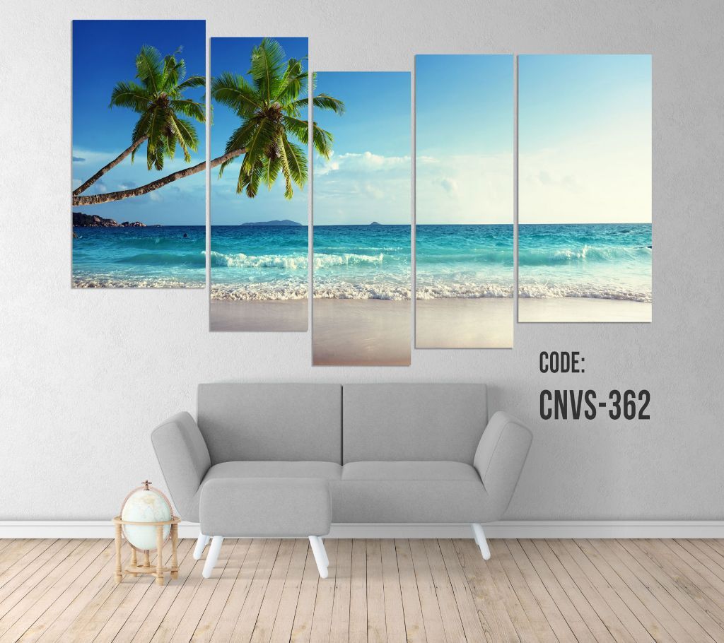 CNVS-362 Daylight Beach Wall Canvas Art Prints 72 inch x 36 inch