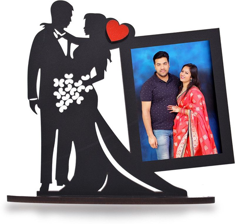 ADT Photo Gifts Wood Personalized, Customized Gift Best Friends Reel Photo Collage gift for Friends, BFF with Frame, Birthday Gift,Anniversary Gift Table  (Multicolor, 1 Photo(s), 4x6 inch)