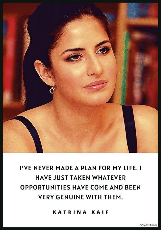 Katrina Kaif British-Indian Actress Art Effect Quotes Poster 01 (12inchx18inch) Photographic Paper  (18.01 inch X 12.01 inch, Rolled)