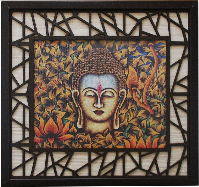 Wall Kriti wkfram 4 Digital Reprint 13 inch x 13 inch Painting  (With Frame)