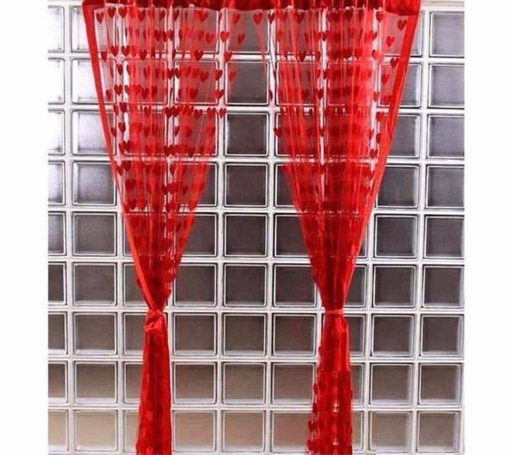  Handloomhub Heart Net Curtains  