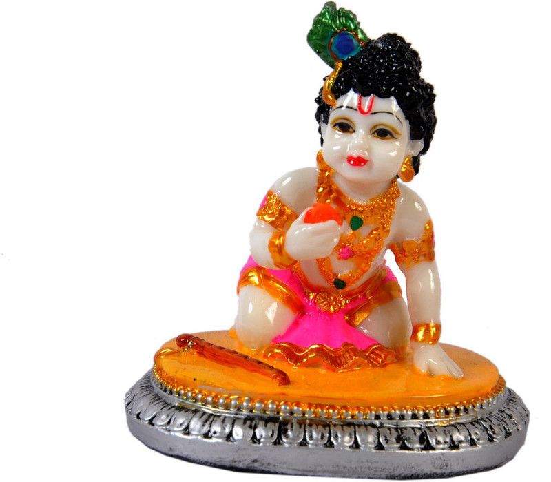 jagriti enterprise Krishan Decorative Showpiece - 5 cm  (Polyresin, Multicolor)