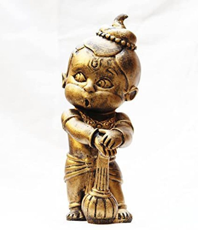 arnv Handicrafted Polyresin Lord Mahavir Hanuman Statue For Home Decor|living room| Decorative Showpiece - 21 cm  (Polyresin, Multicolor)