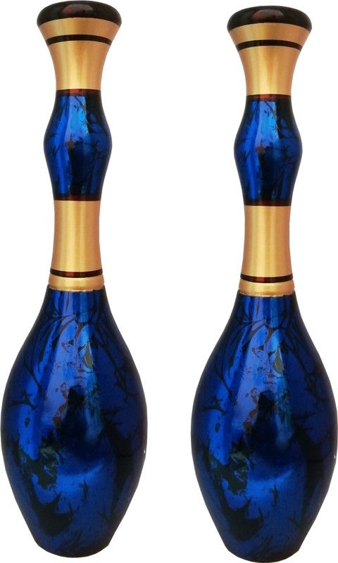 A B N Enterprises Wooden Vase  (18 inch, Multicolor)