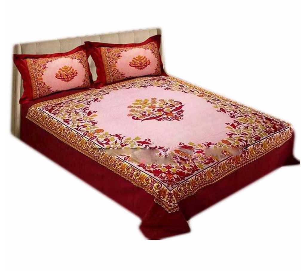 HOME TEX Cotton King Size Bedsheet Set