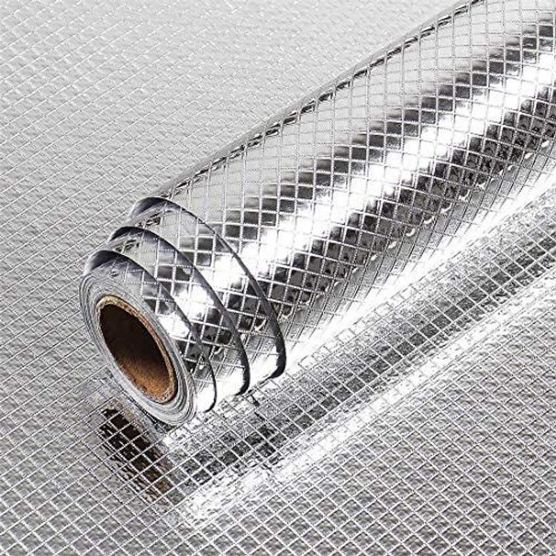 PRATIKSHA HEALTHCARE Classics Silver Wallpaper  (200 cm x 60 cm)