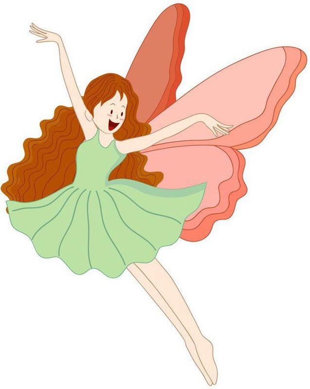 newlovelifecreations 60 cm Fairy flying winged girl wall sticker Self Adhesive Sticker  (Pack of 1)