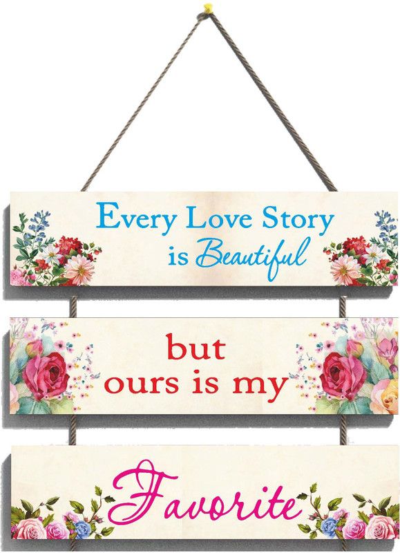 AY FASHION "Motivational Quote "Wooden Wall Hanging for Home Decor & Office Decor etc_011  (Multicolor)