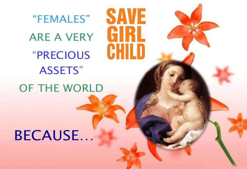 Poster Save Girl Child Poster Series 40 Large Poster sl2033 (36x24 Inches, Matte Paper, Multicolor) Fine Art Print  (24 inch X 36 inch, Rolled)