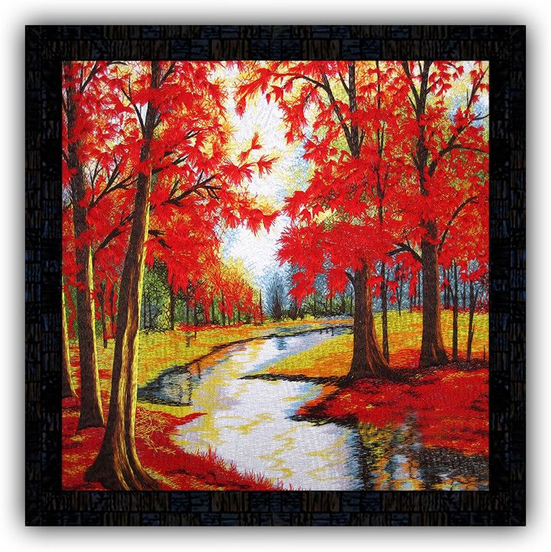Poster N Frames framed poster of Natural landscape Scenery-25353 Digital Reprint 14 inch x 14 inch Painting  (With Frame)