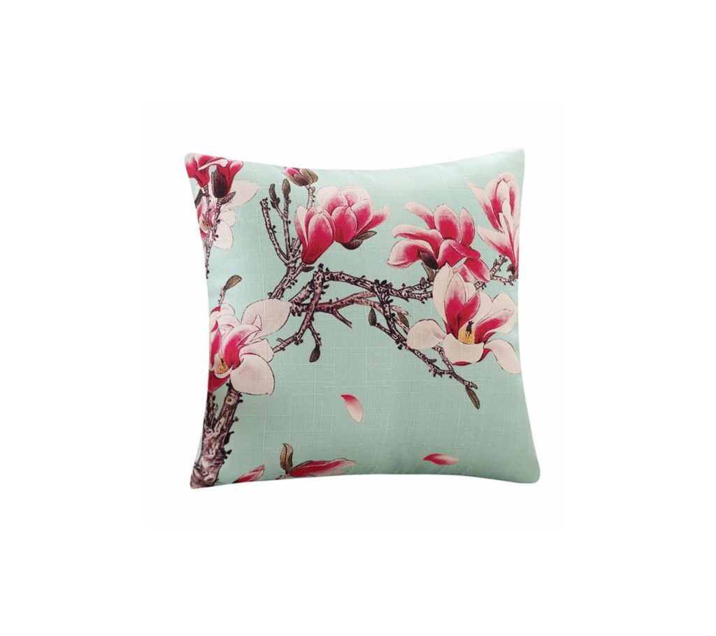 Home Decor Flowers Polyster Square Pillow Cover