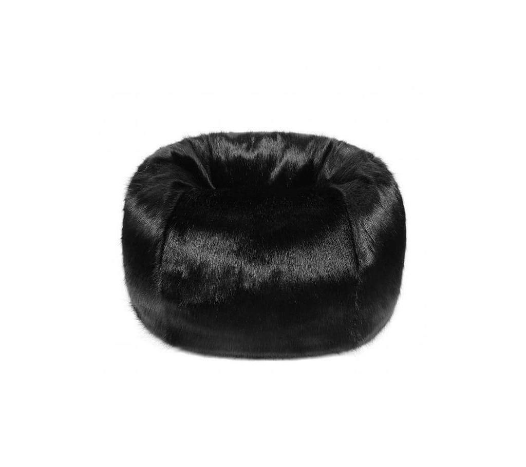 Faux Fur Fabrics Pumpkin Shaped Large Bean Bag Chair