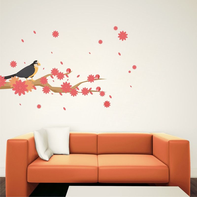 Mywall 91 cm Wall Sticker for Living Room/Bedroom/Office , PVC Vinyl Sticker(91 Cm X 56 Cm) Removable Sticker  (Pack of 1)