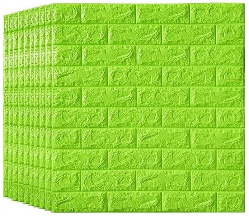 HR Trendz Decorative Green Wallpaper  (77 cm x 70 cm)