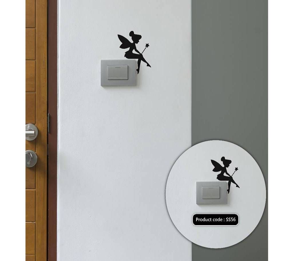 Tinkerbell Switch & Socket Vinyl decals removable Sticker - DDecorator