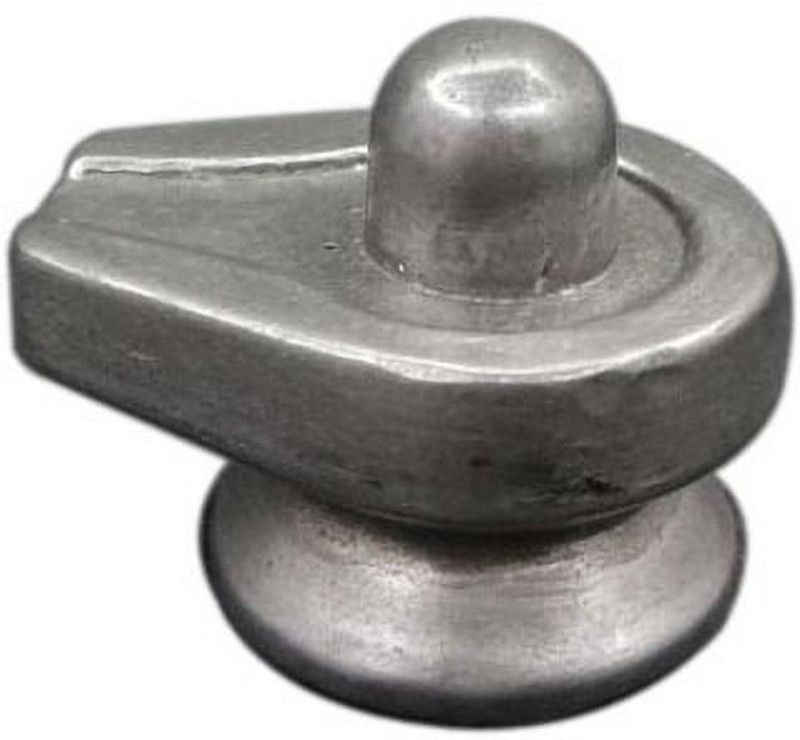 SBBCO 525 ct. Pure Mercury Parad Shiva Shivling Decorative Showpiece - 2.8 cm  (Metal, Silver)