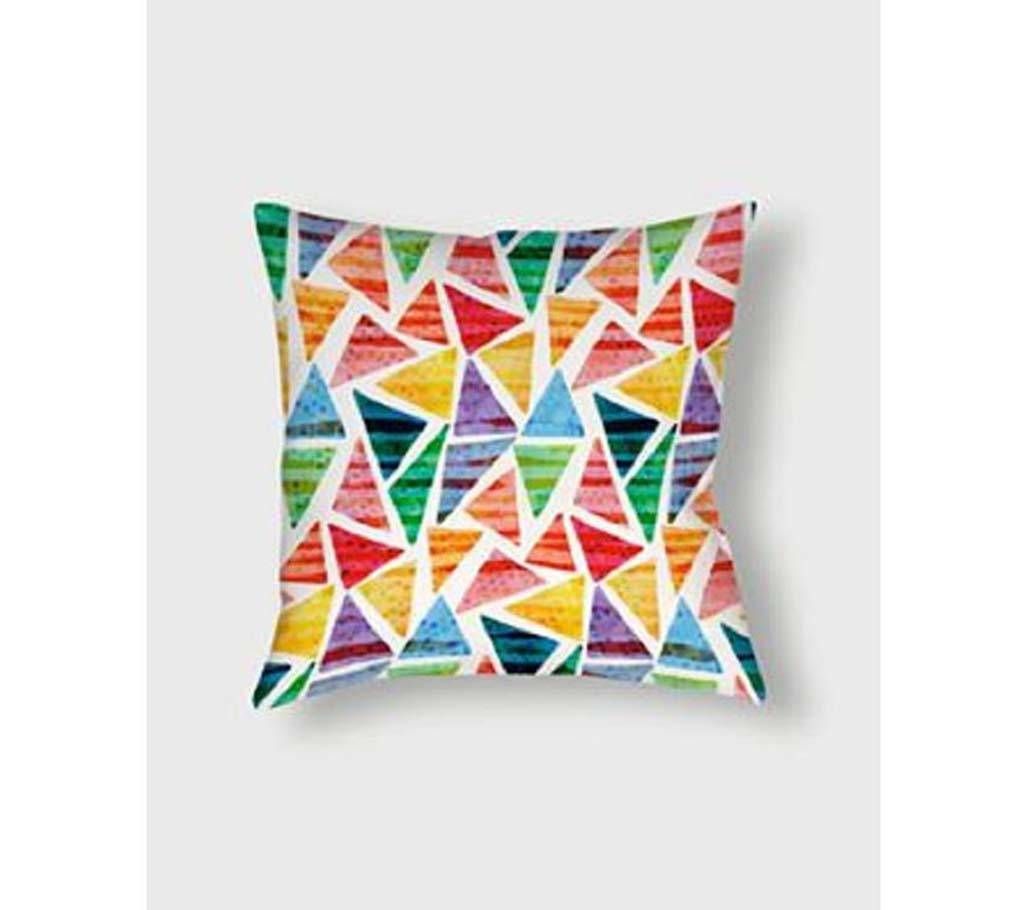 Colourful Triangles Cushion Cover 