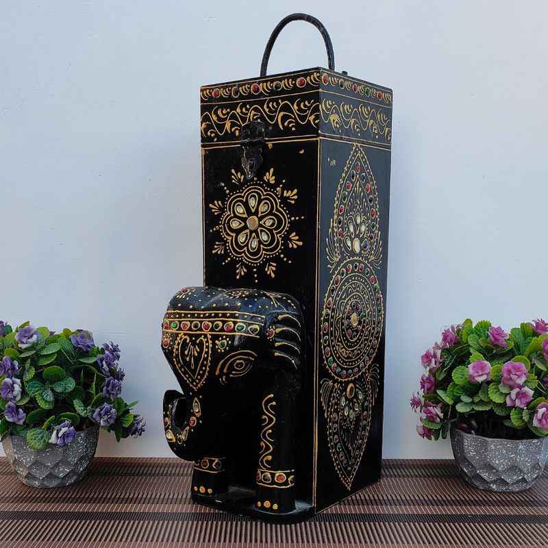 KarigarBazaar Decorative Showpiece - 35 cm  (Wood, Multicolor)