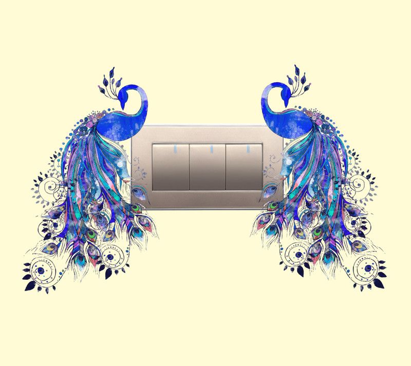 wall sticker 15 cm GBSB03 Self Adhesive Sticker  (Pack of 1)