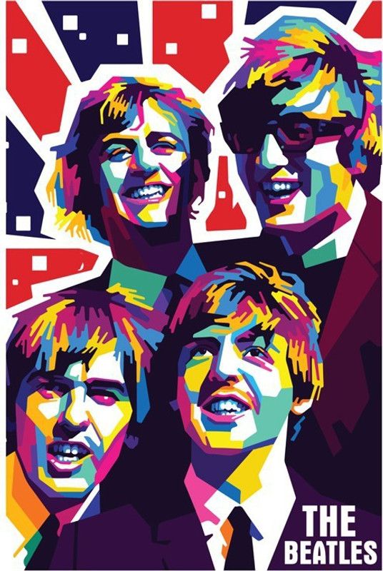 The Beatles Music Band Graphic Art Poster Paper Print  (18 inch X 12 inch)