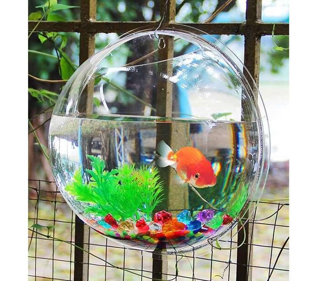 19cm Clear acrylic wall hanging aquarium vase