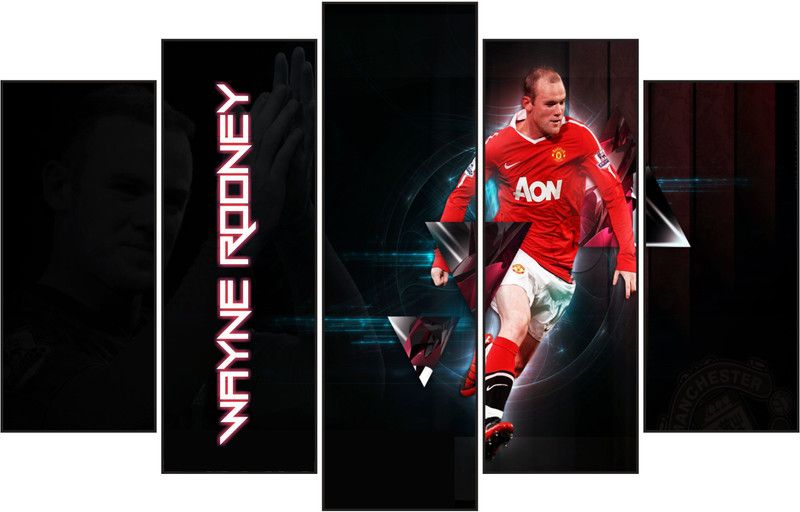 DivineDesigns 56 cm Wayne Rooney Pieces Sticker ( Size :- 89 X 56 cm ) Self Adhesive Sticker  (Pack of 1)
