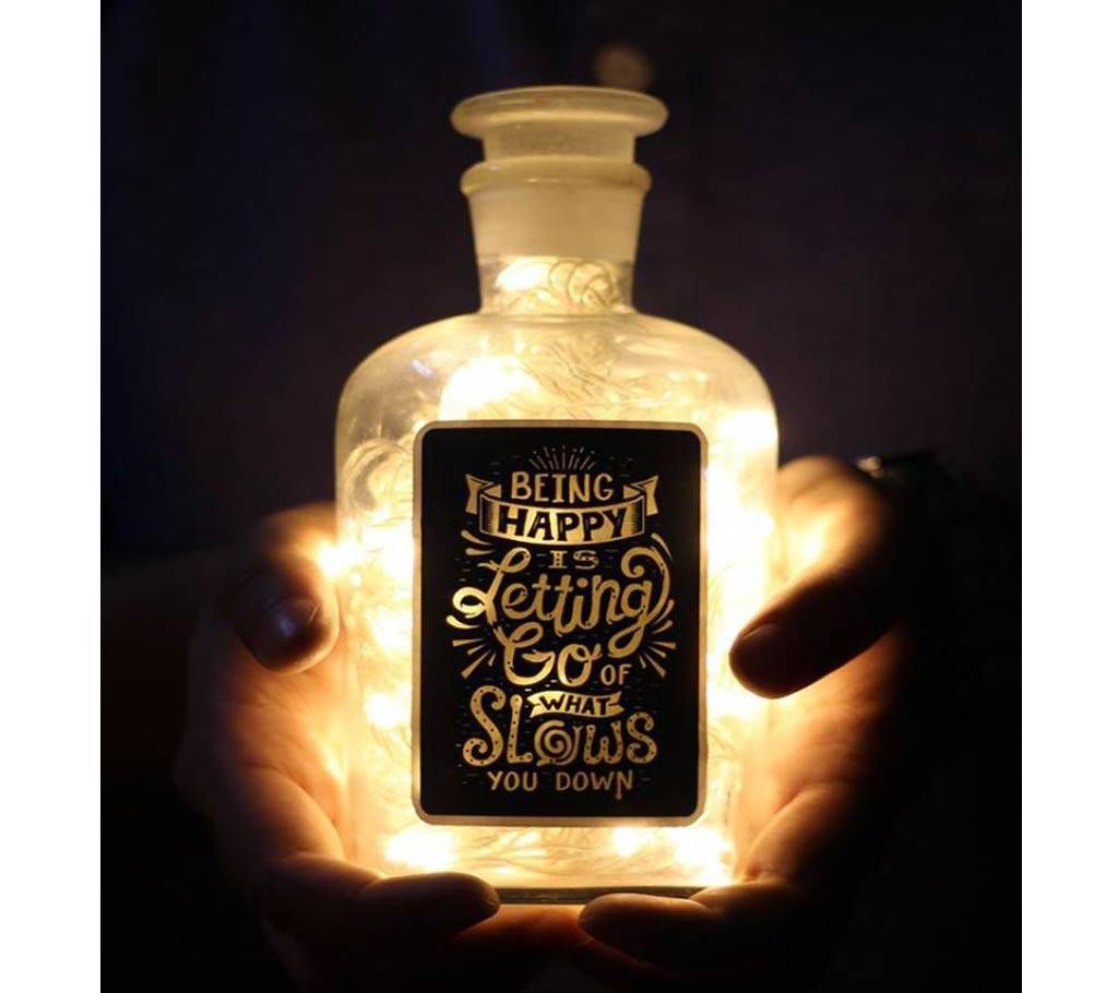 Being Happy is Letting Go Gift Lamp